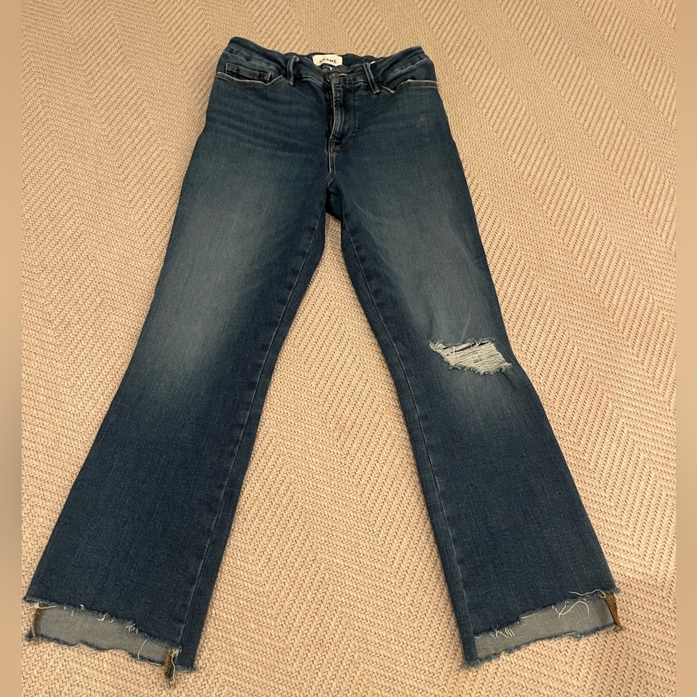 Frame Le Crop Mini Boot jeans, size 29. Barely worn.